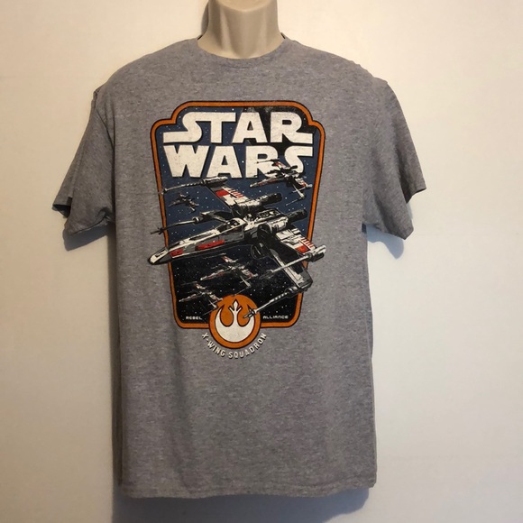 Star Wars V Fifth Sun Men’s Large Gray T-Shirt